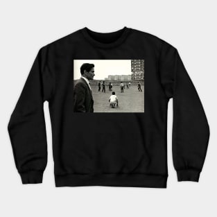 Pasolini Watching the Suburbs – Italian Neorealism Icon Crewneck Sweatshirt